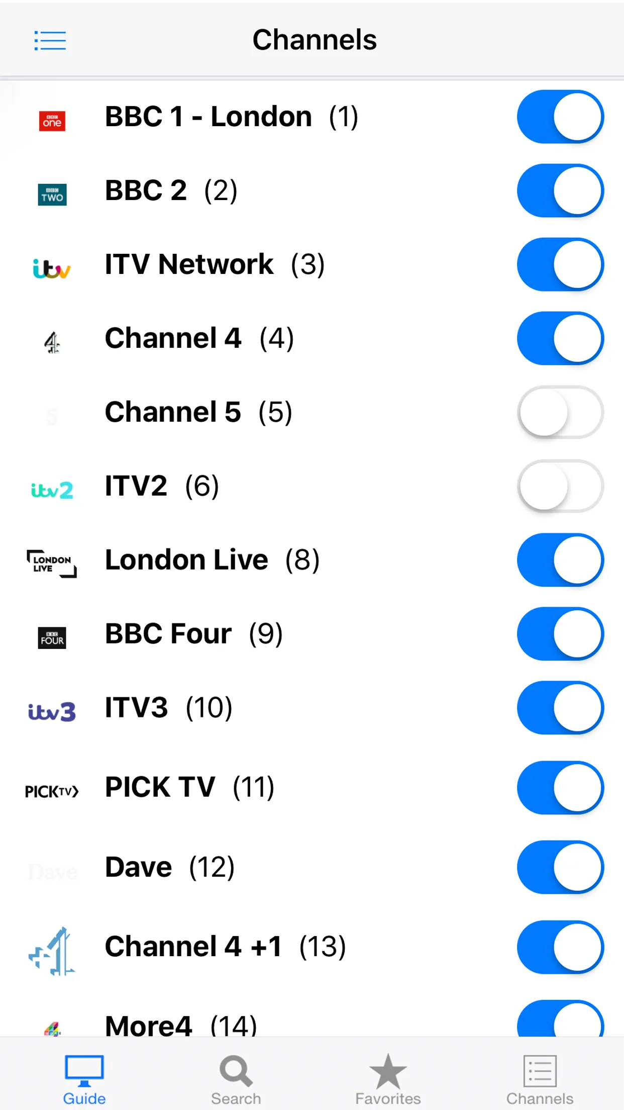 TV Listings Guide UK My Telly | Indus Appstore | Screenshot