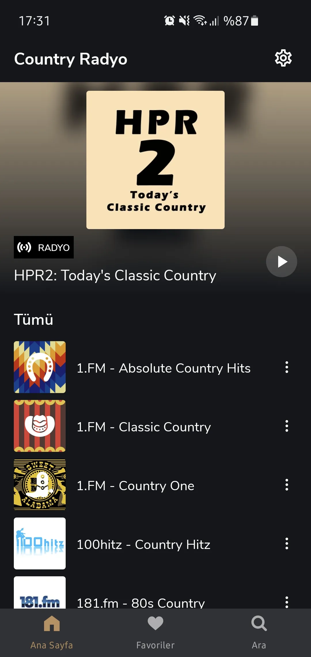 Country Radio | Indus Appstore | Screenshot