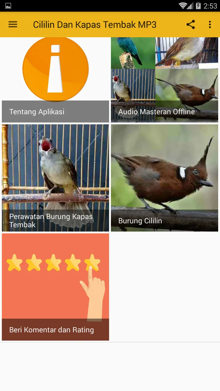 Masteran Cililin Kapas Tembak | Indus Appstore | Screenshot