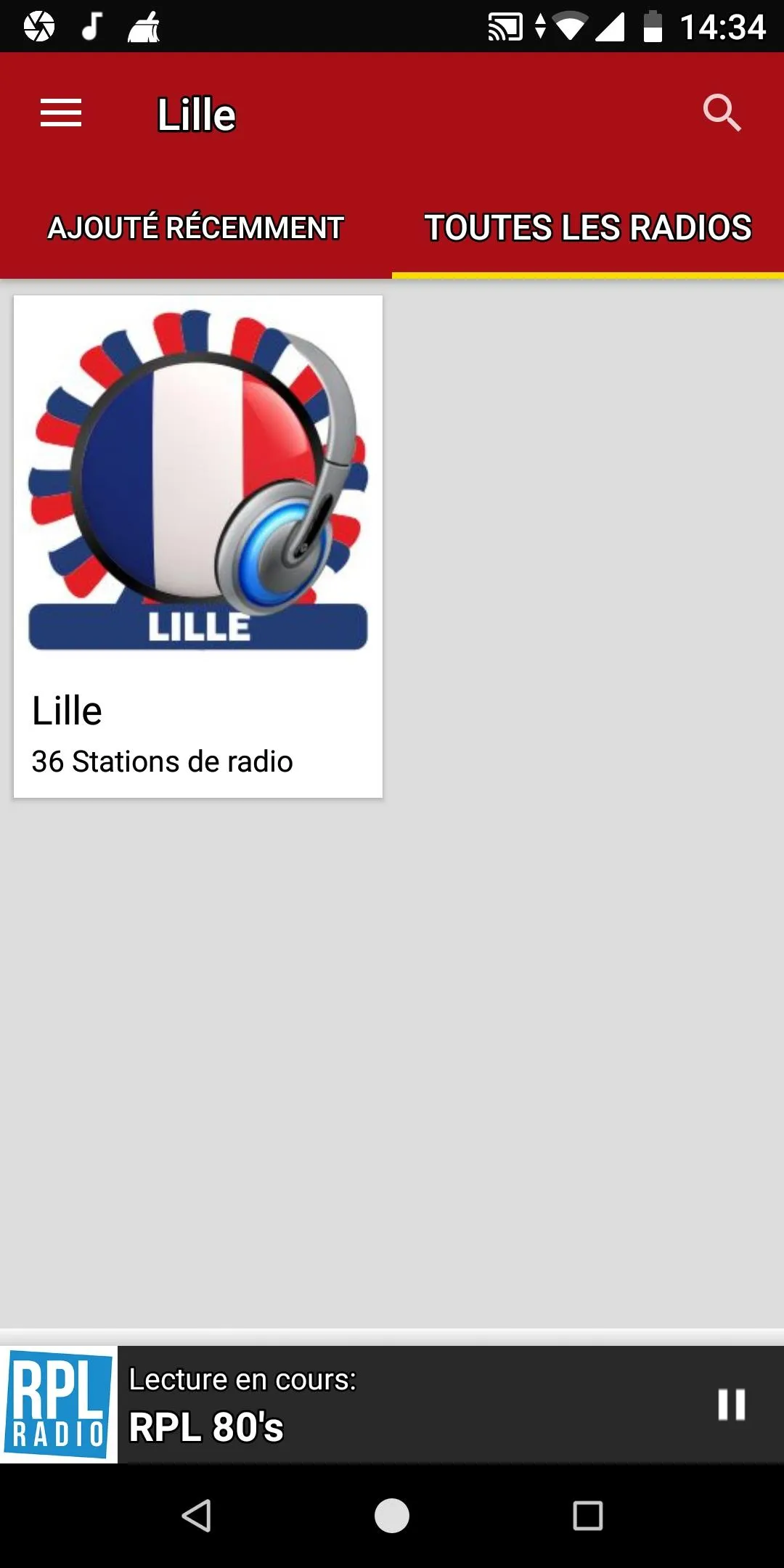 Stations de radio à Lille | Indus Appstore | Screenshot