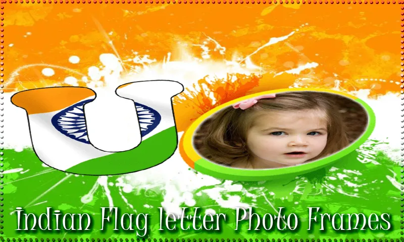 Indian Flag Letter Photo Frame | Indus Appstore | Screenshot