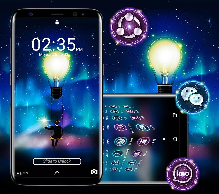 Light Bulb Launcher Theme | Indus Appstore | Screenshot