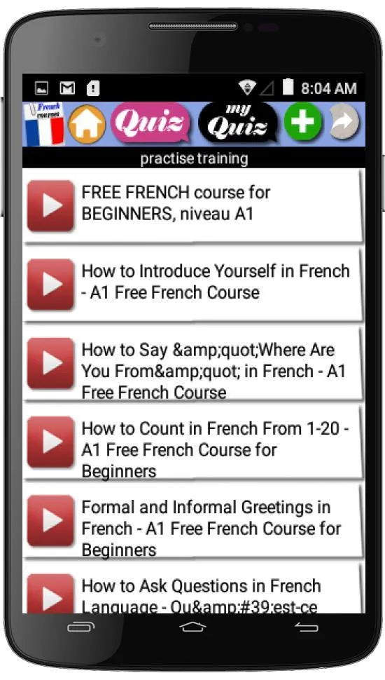 French courses | Indus Appstore | Screenshot