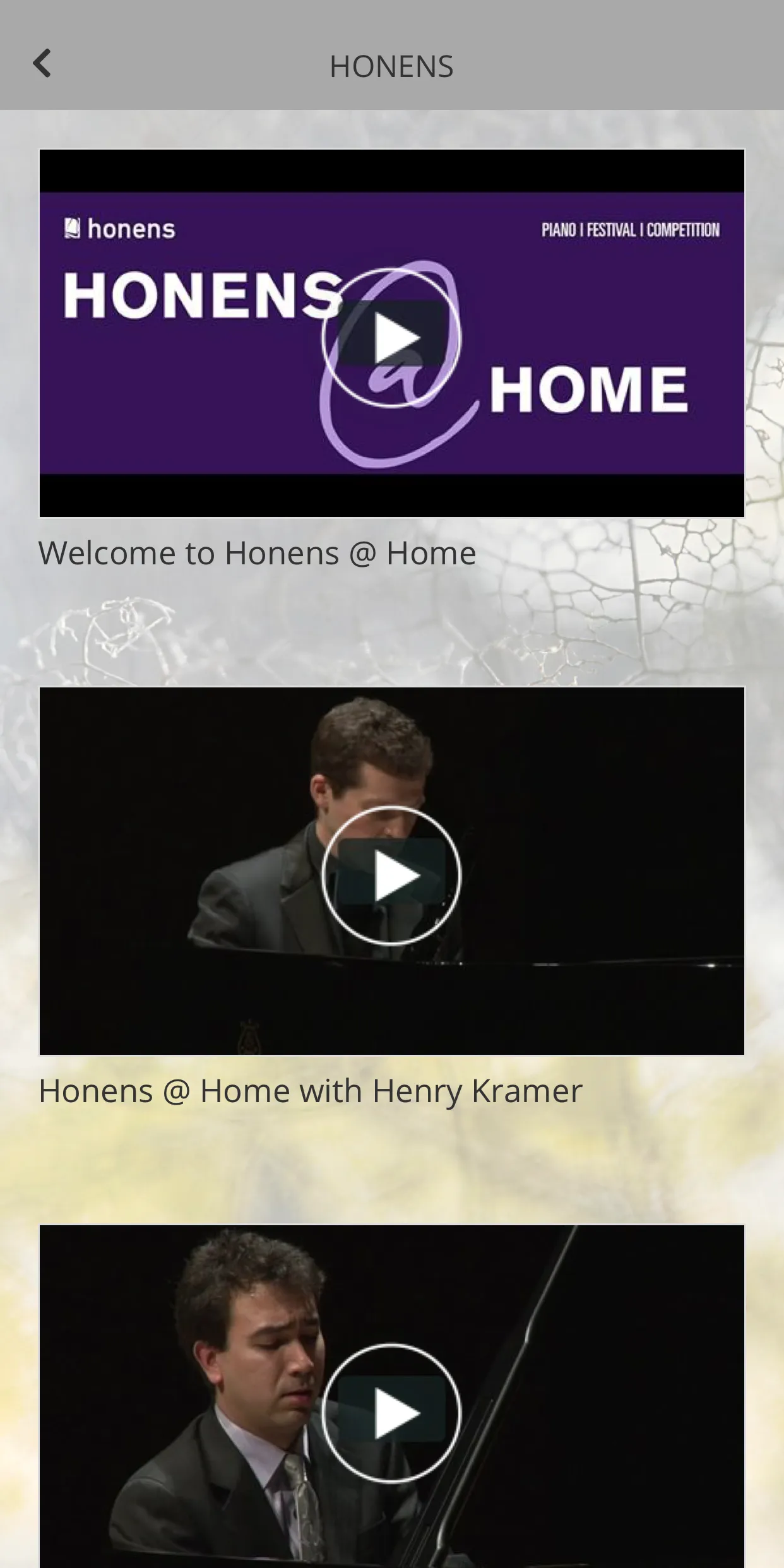 Honens Intl Piano Competition | Indus Appstore | Screenshot