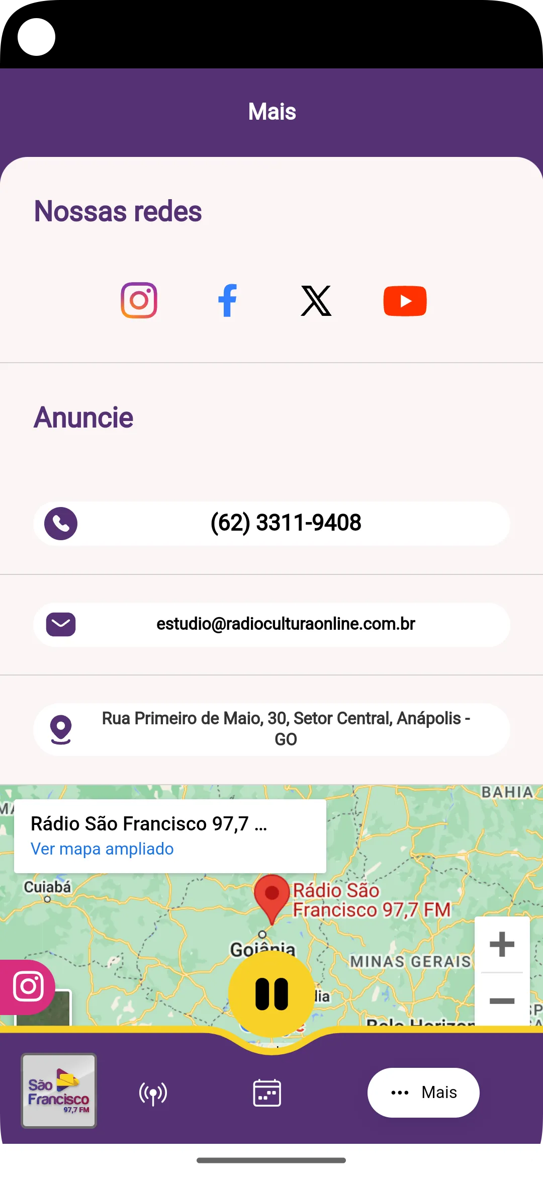 Rádio São Francisco | Indus Appstore | Screenshot