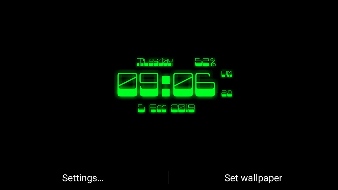 Blaz Digital Clock Lwp | Indus Appstore | Screenshot