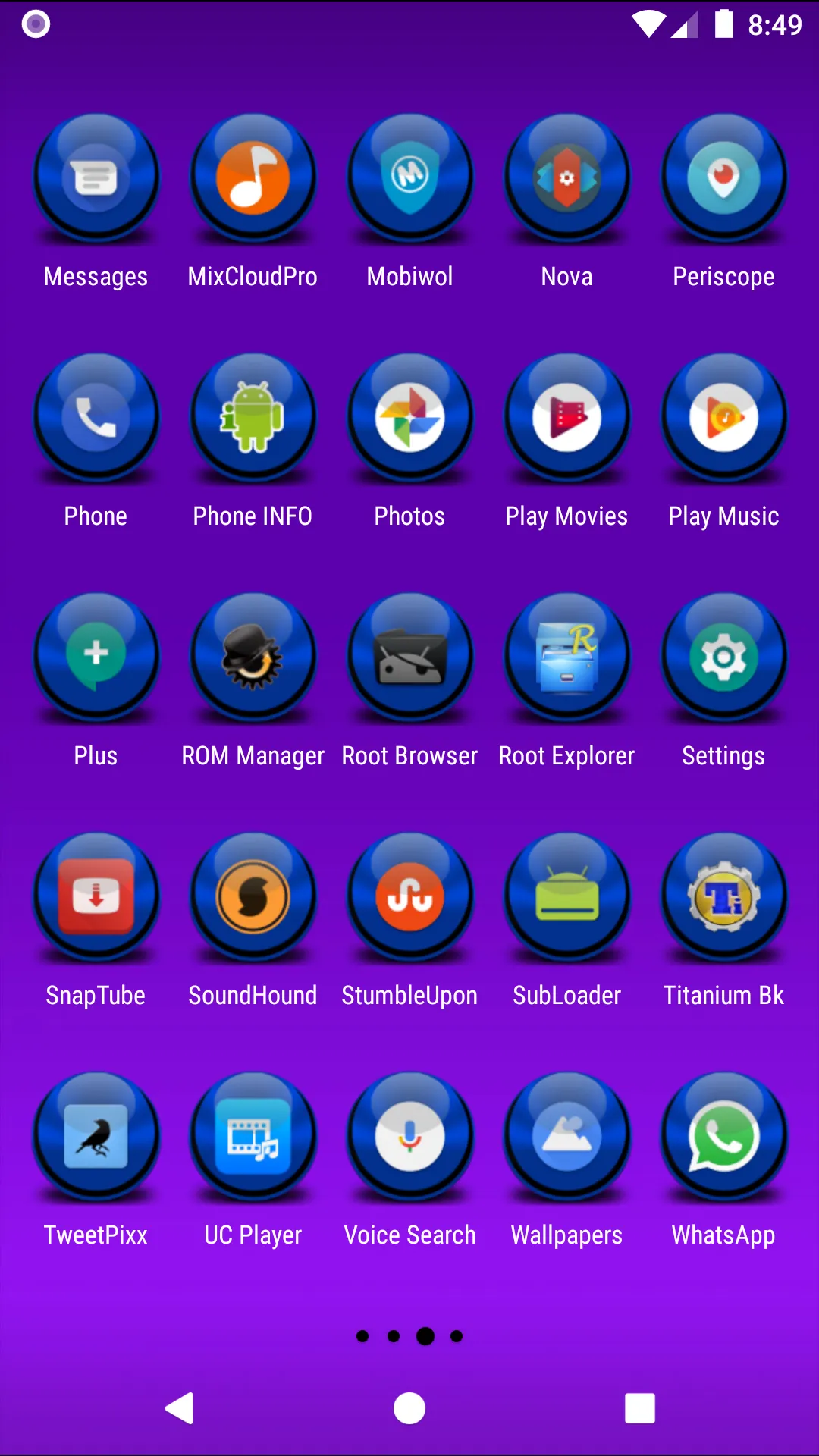 Blue Icon Pack Masked | Indus Appstore | Screenshot