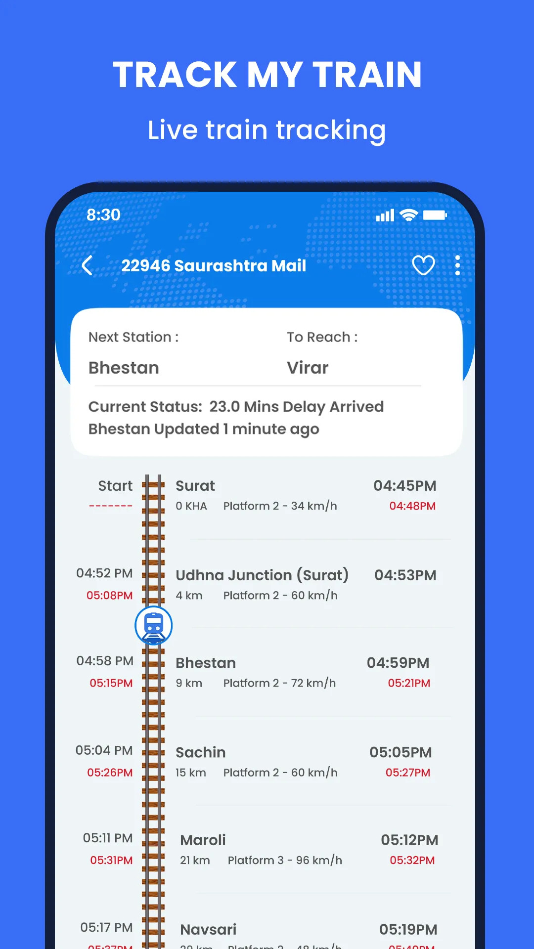 Track My Train : Live Train | Indus Appstore | Screenshot