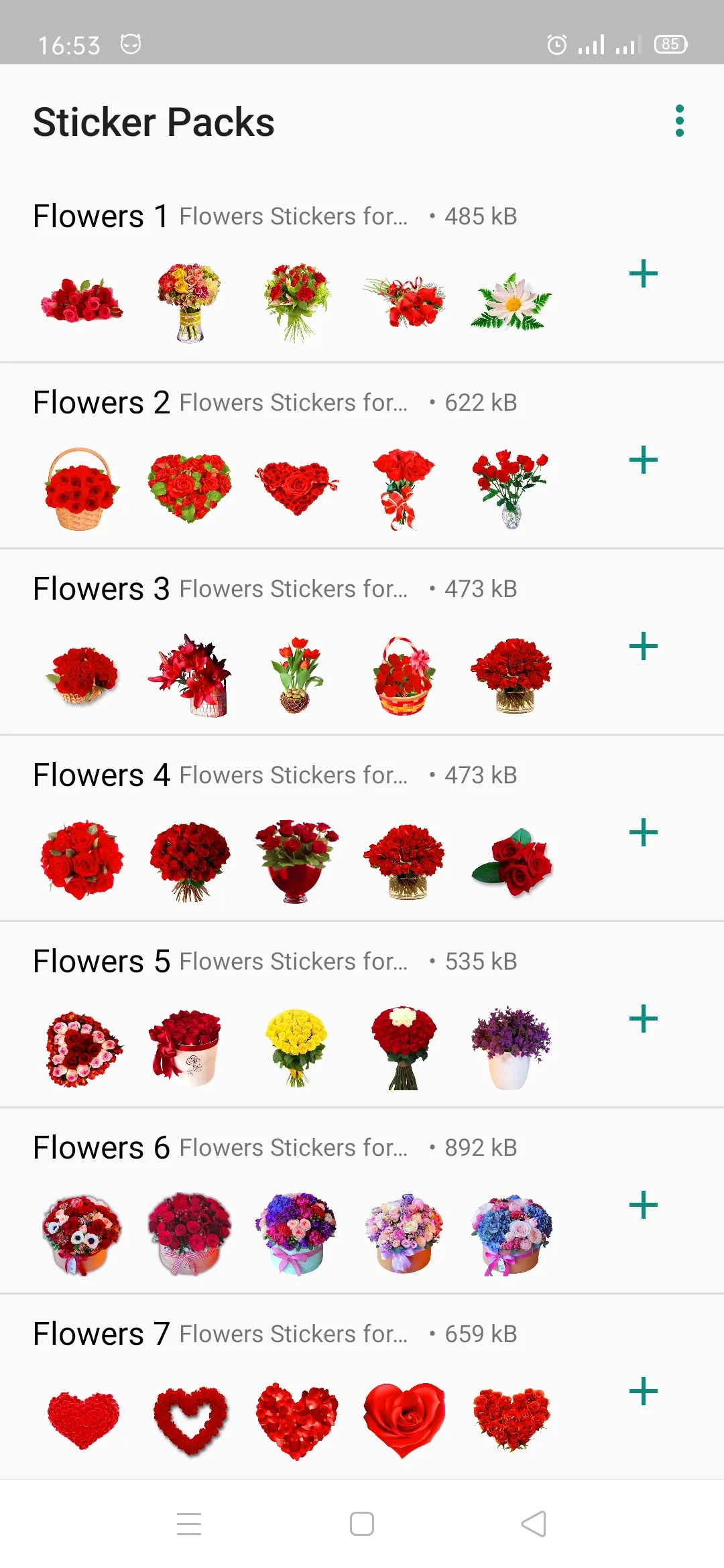 Flowers Stickers for Wa | Indus Appstore | Screenshot