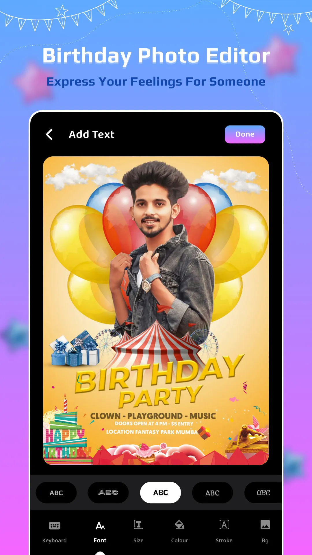 Birthday Photo Editor | Indus Appstore | Screenshot