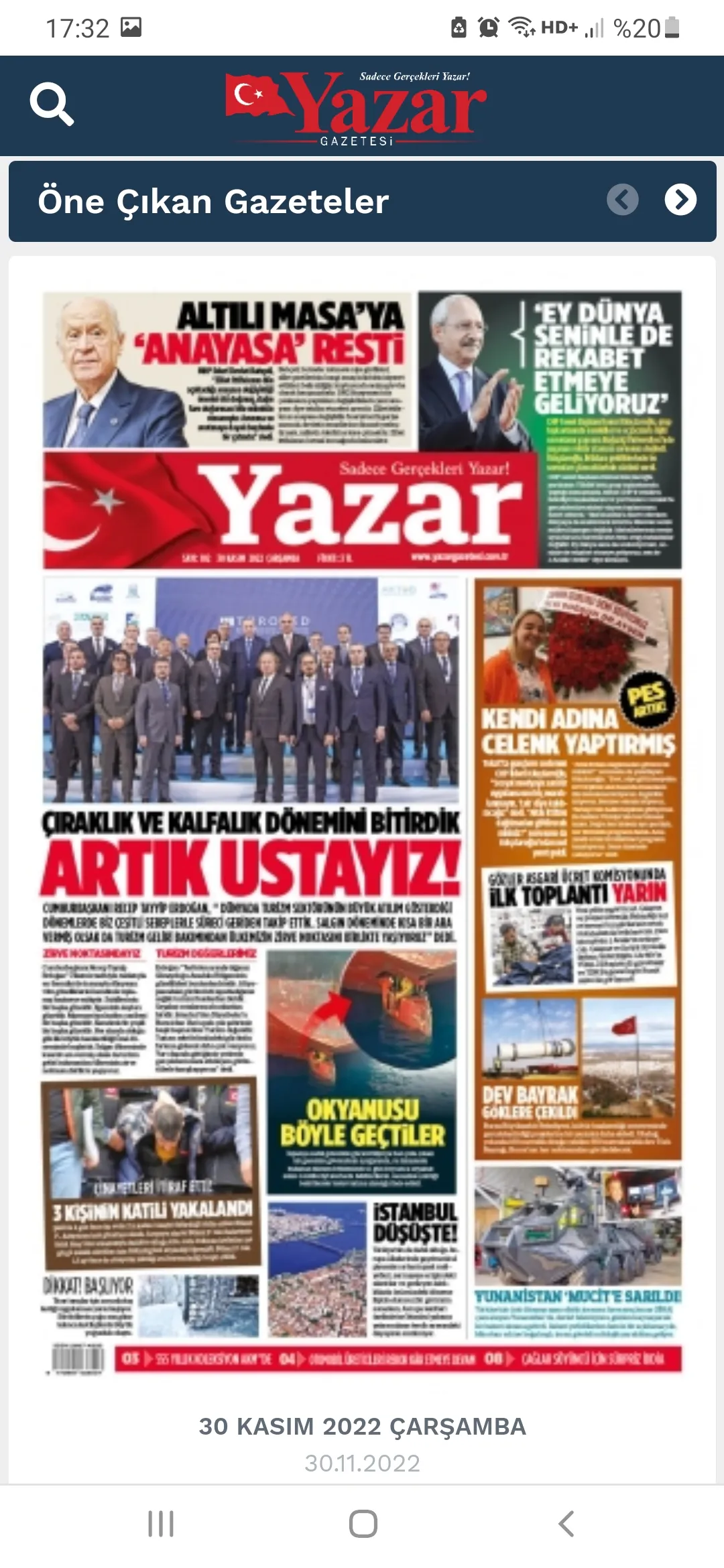 Yazar Gazetesi | Indus Appstore | Screenshot