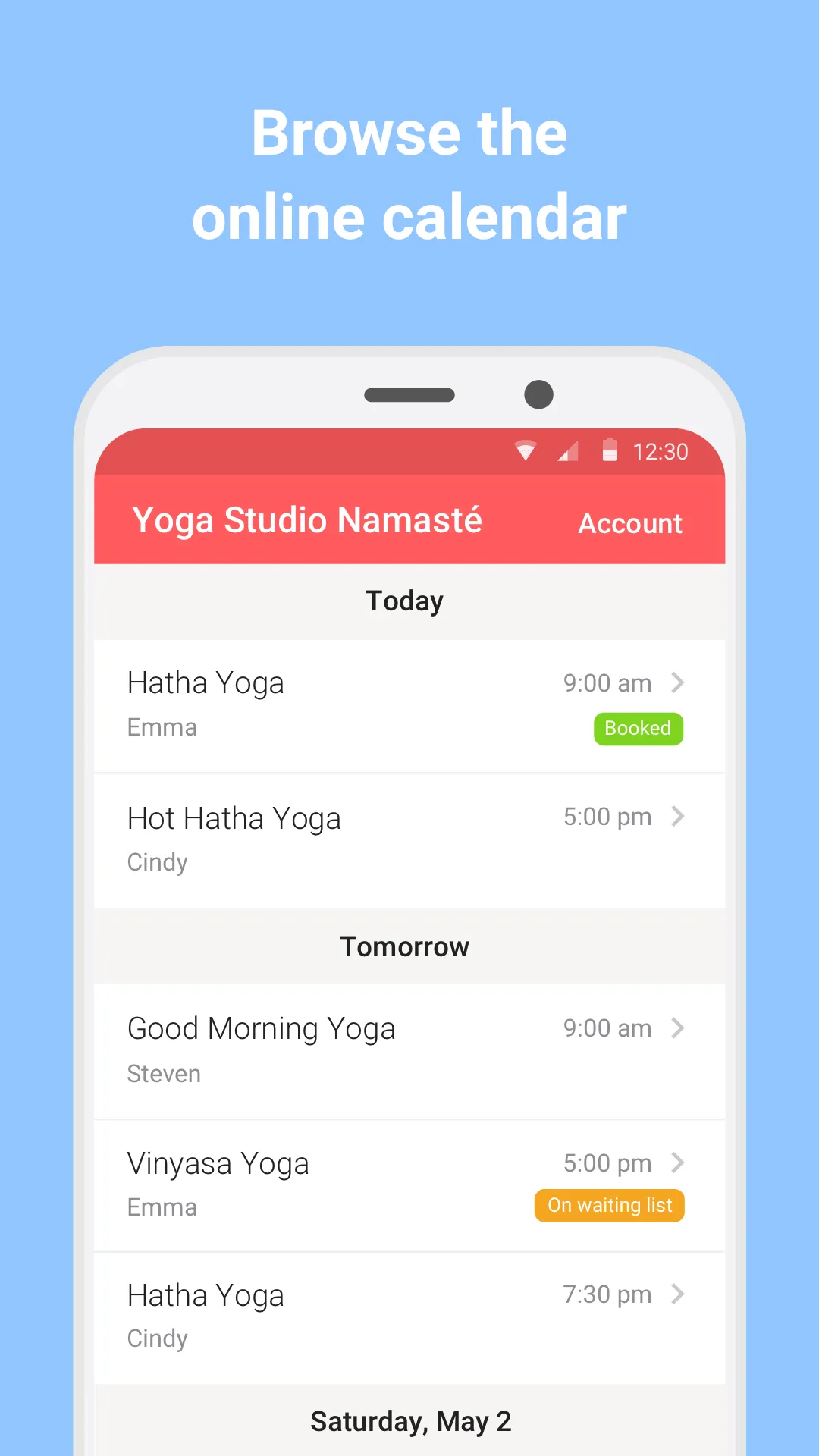 Momoyoga - Book a yoga class | Indus Appstore | Screenshot