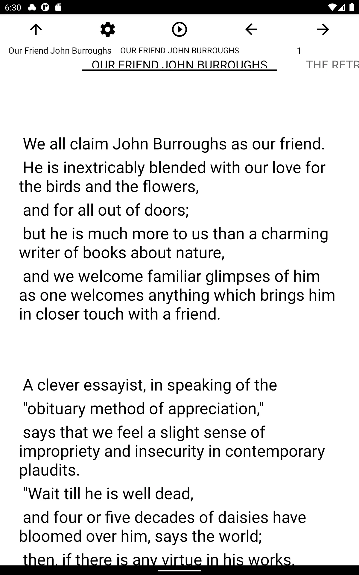 Book, Our Friend John Burrough | Indus Appstore | Screenshot