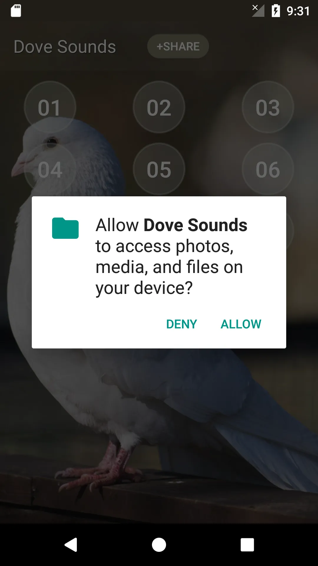 Dove soundboard | Indus Appstore | Screenshot