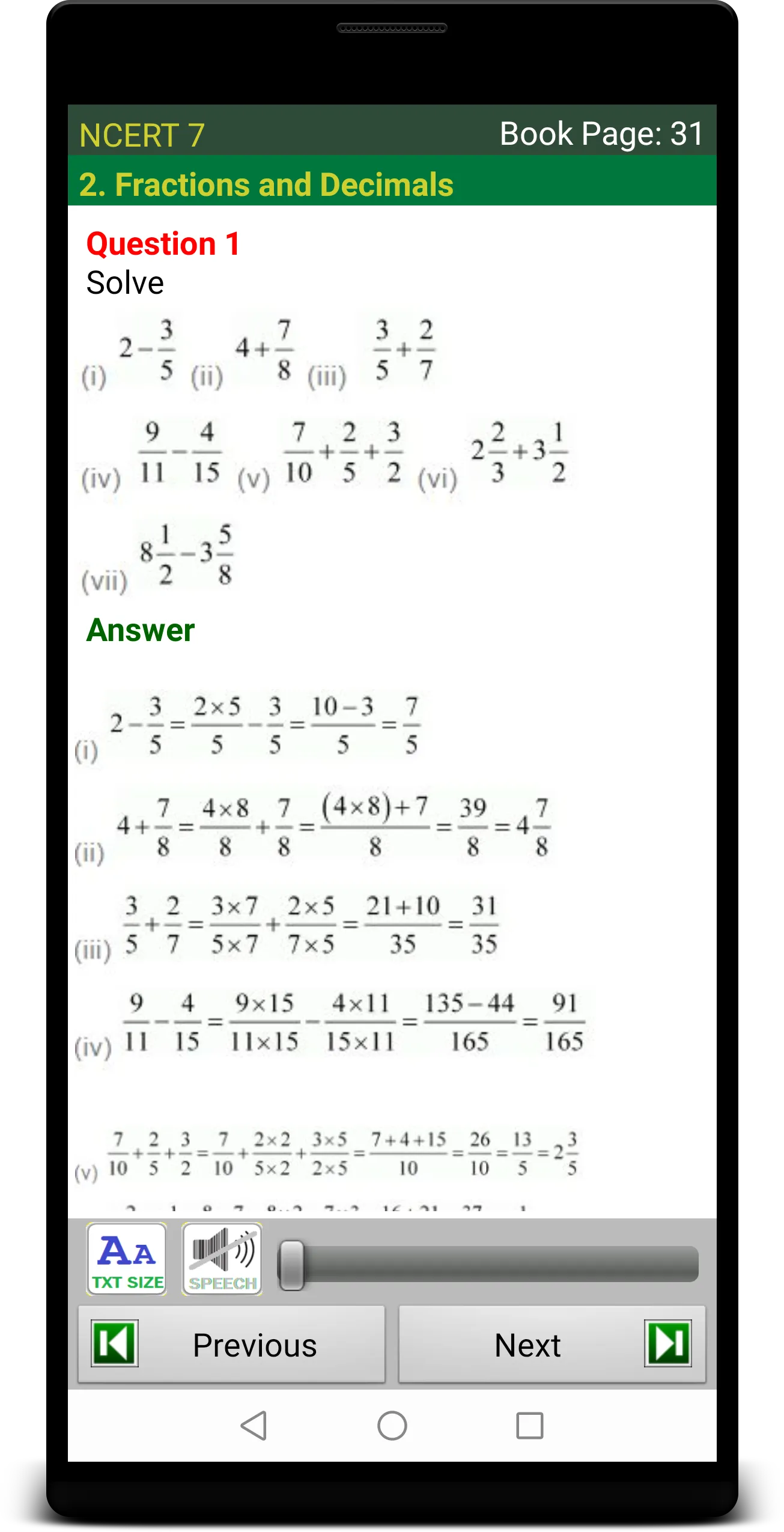 Grade 7 Solutions | Indus Appstore | Screenshot