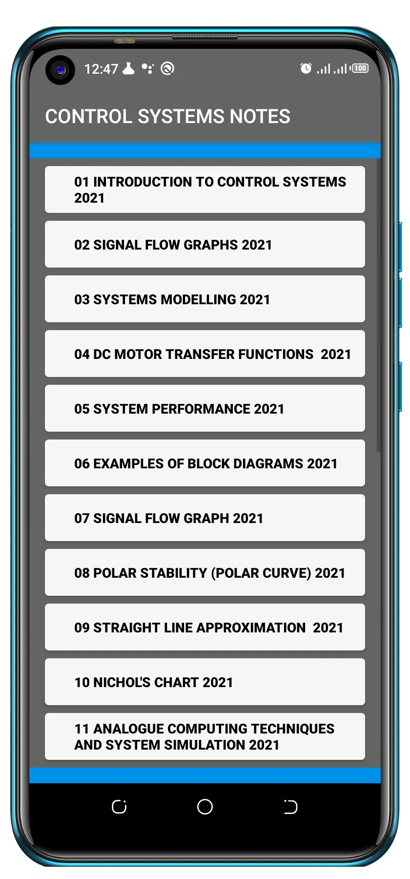 CONTROL SYSTEMS NOTES | Indus Appstore | Screenshot