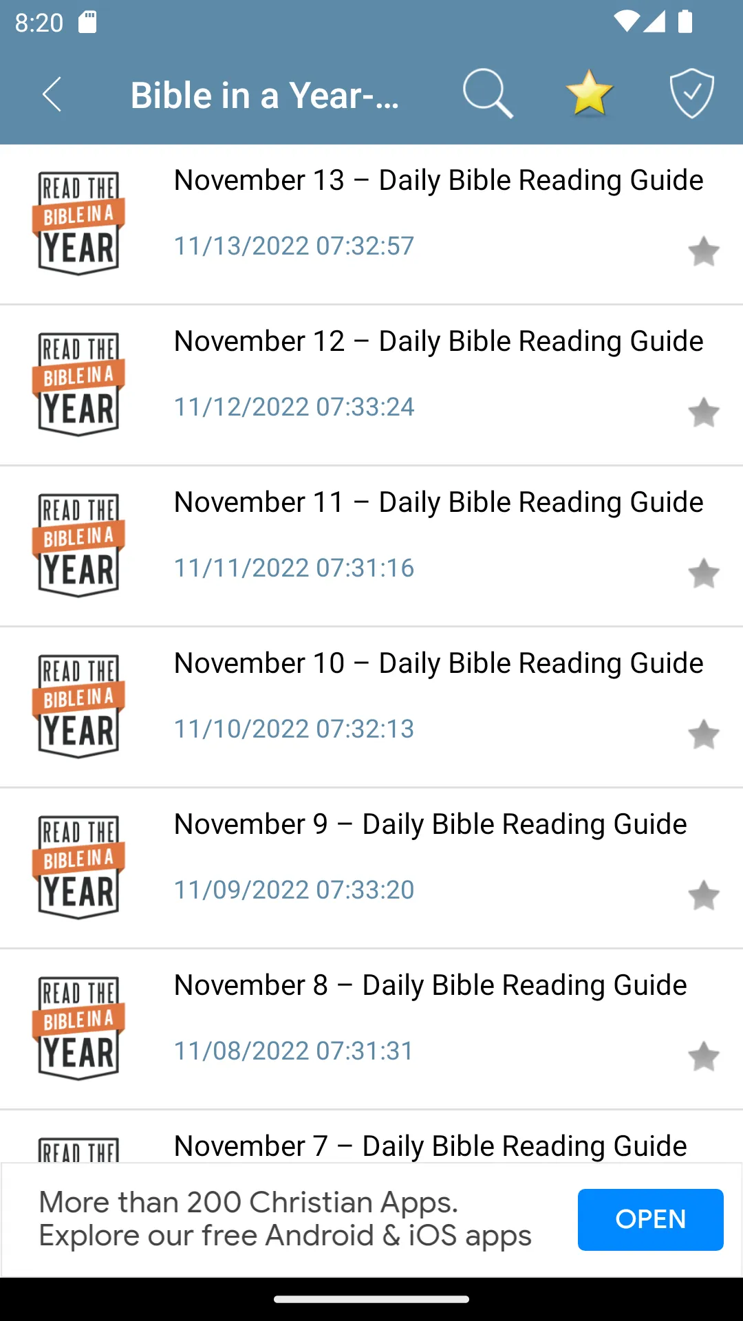 Read Bible in a year - NLT | Indus Appstore | Screenshot