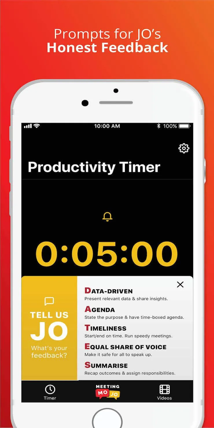 Meeting MOJO Productivity Time | Indus Appstore | Screenshot