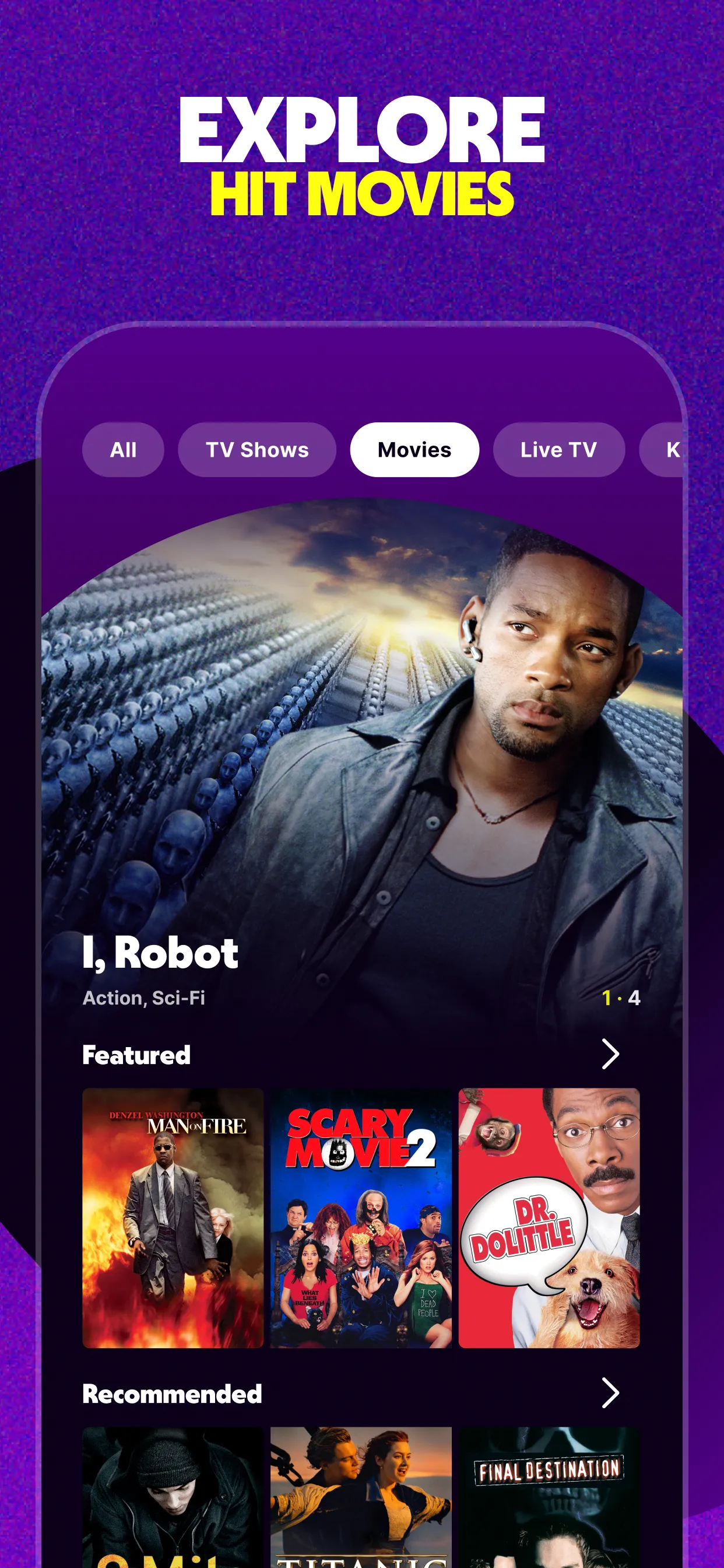 Tubi: Free Movies & Live TV | Indus Appstore | Screenshot