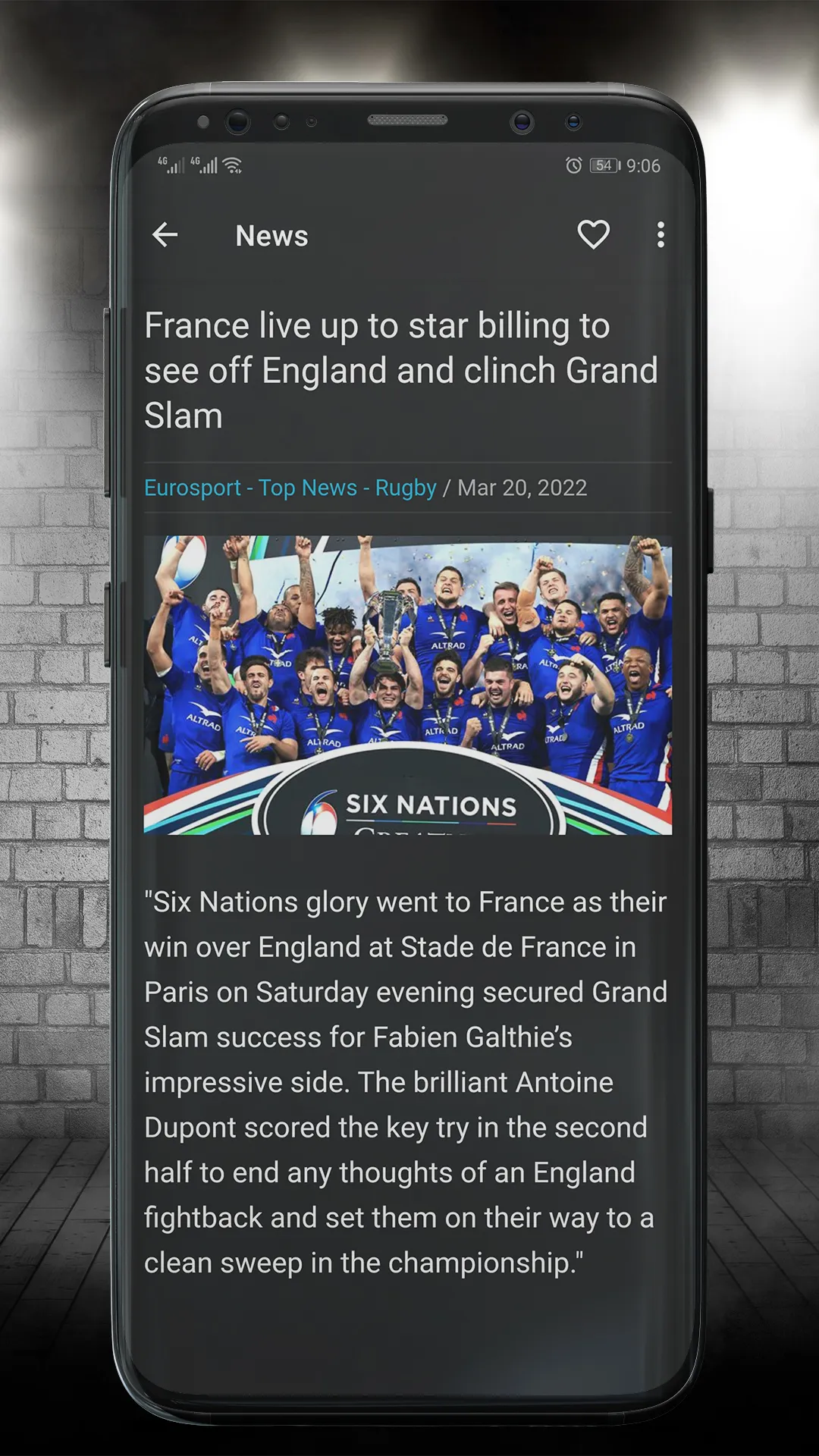 Rugby News Magazine | Indus Appstore | Screenshot