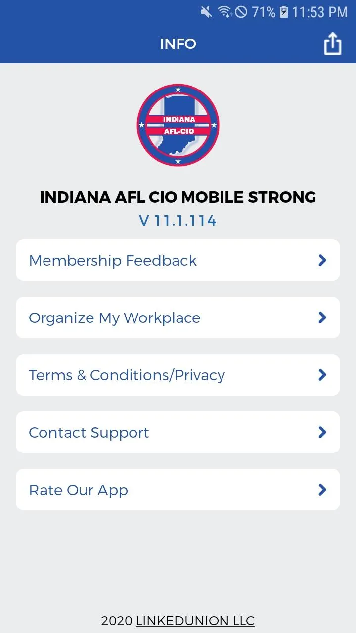 Indiana AFL-CIO | Indus Appstore | Screenshot