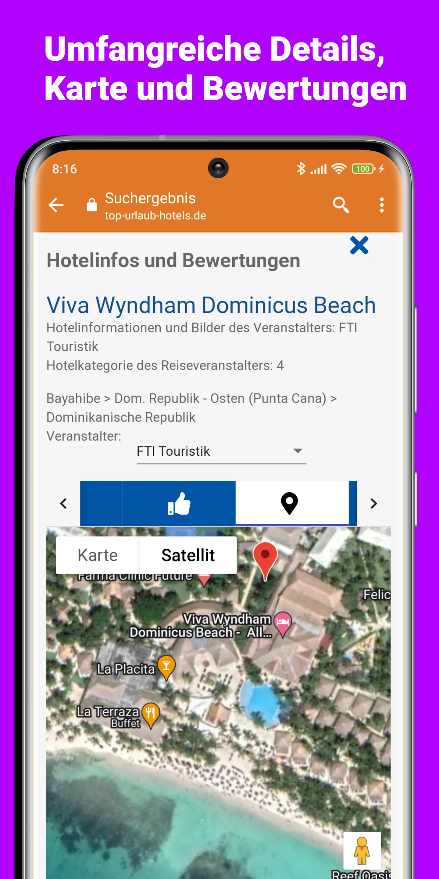 Pauschalreisen, Hotels & FeWo | Indus Appstore | Screenshot