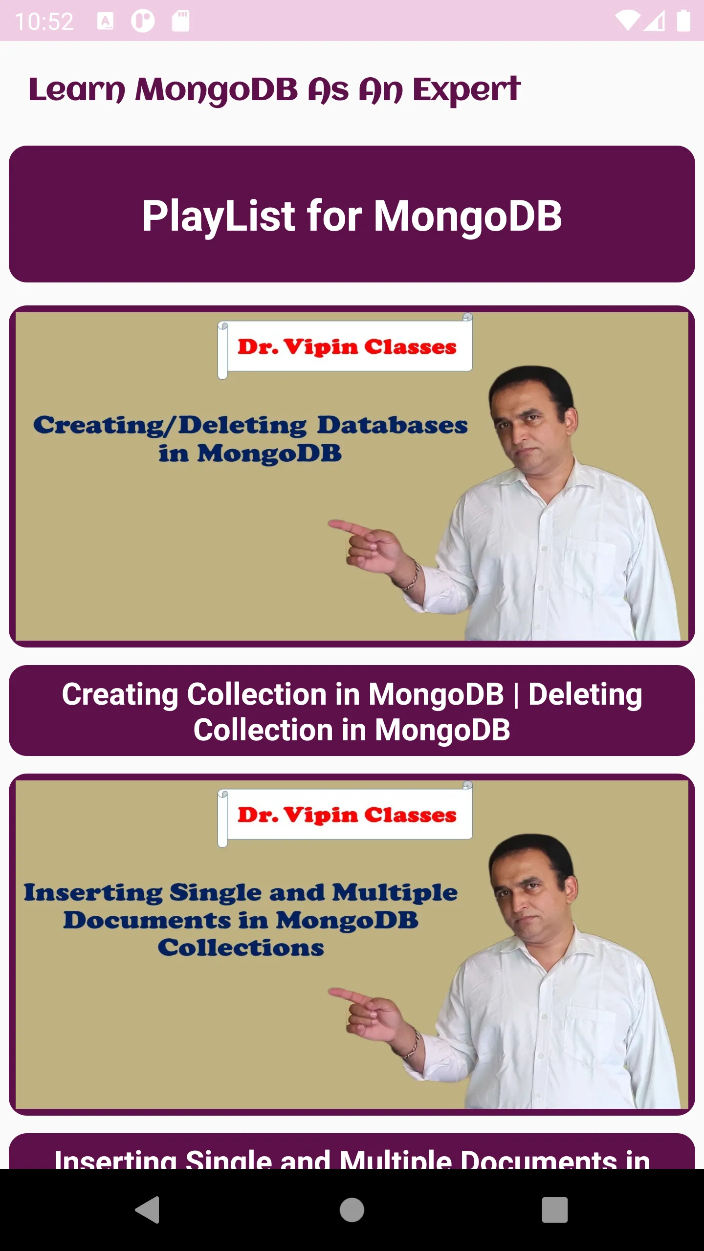 Learn MongoDB As An Expert | Indus Appstore | Screenshot