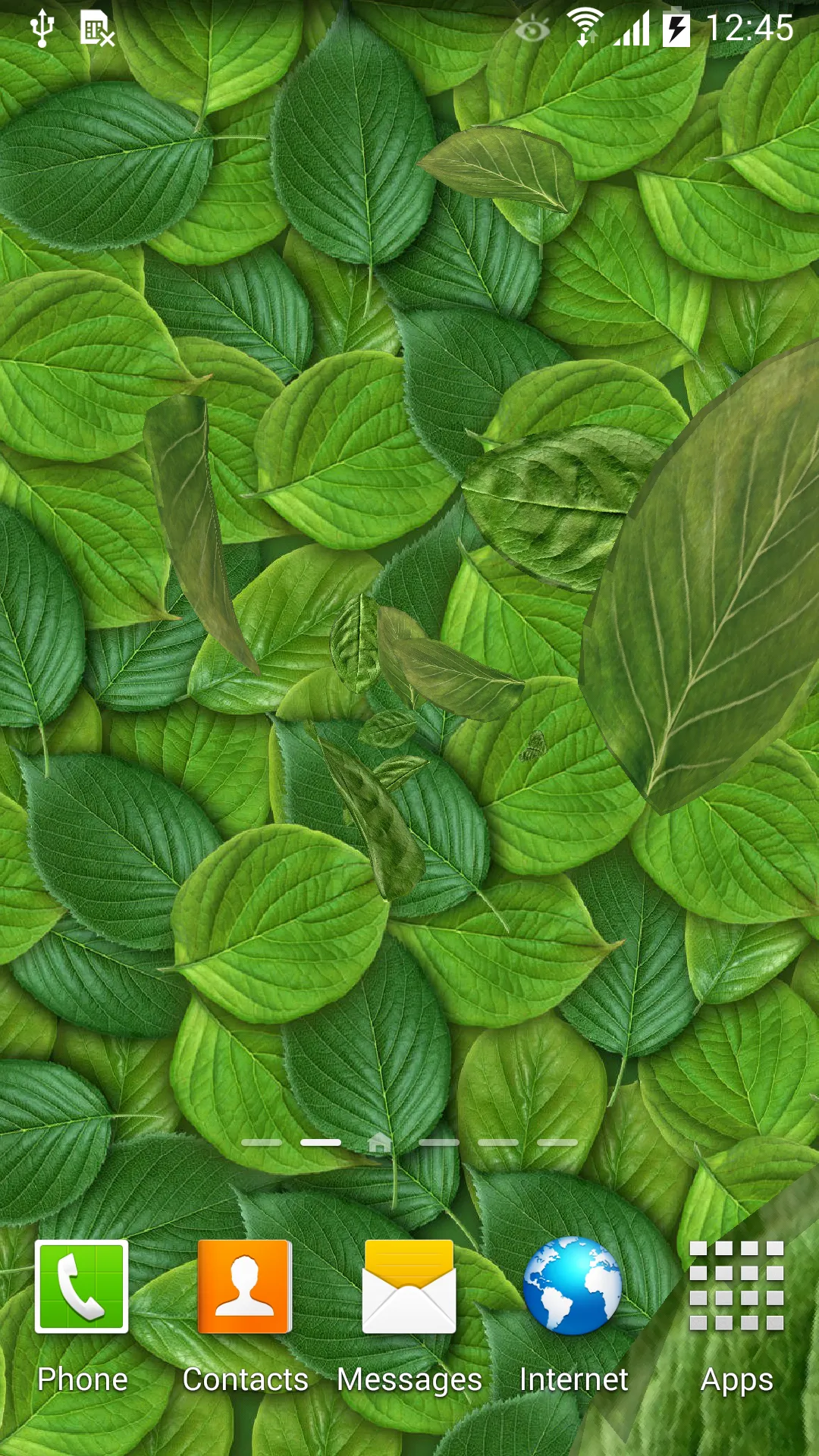 3D Leaves Live Wallpaper | Indus Appstore | Screenshot