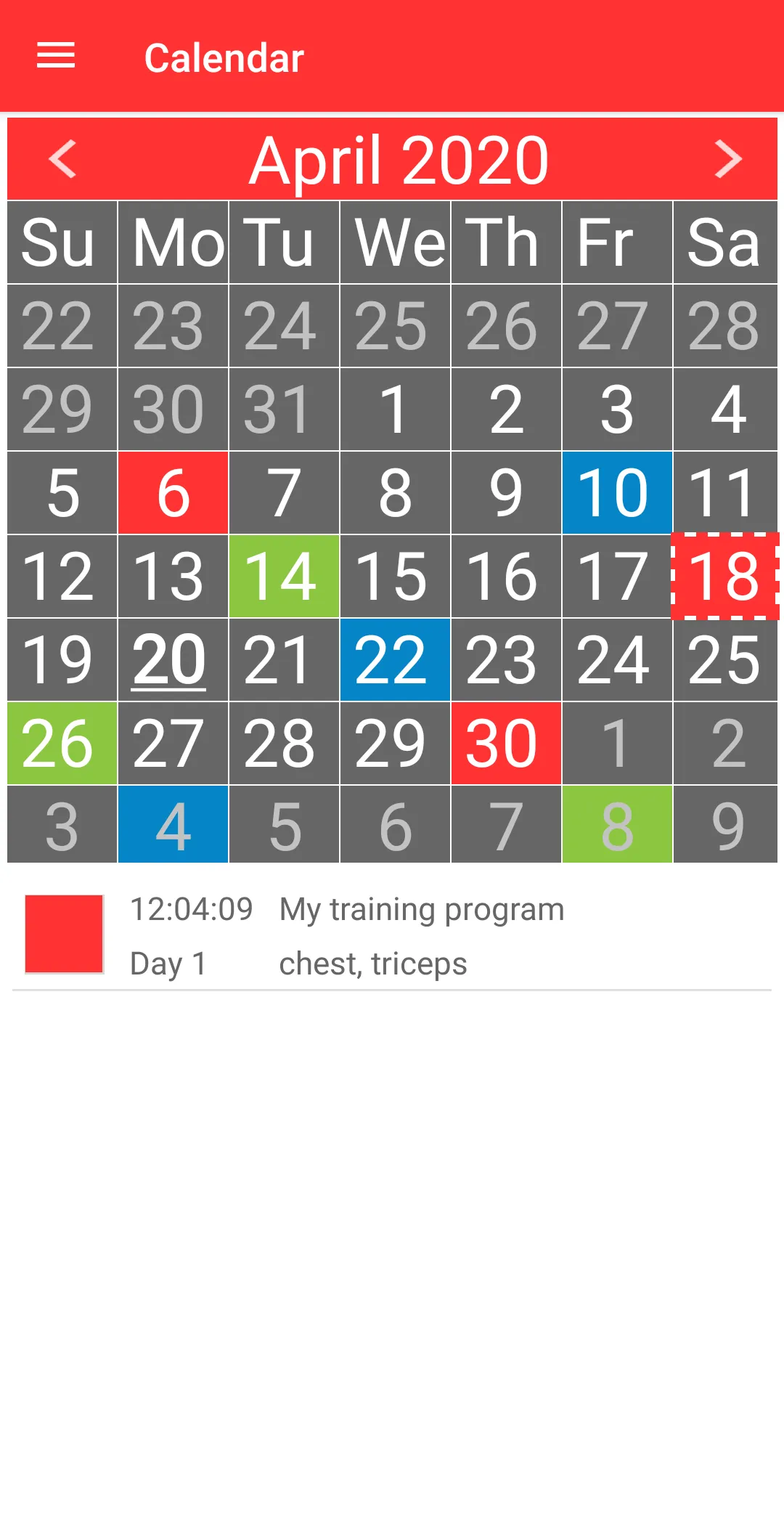 Fit Planner: muscle training | Indus Appstore | Screenshot