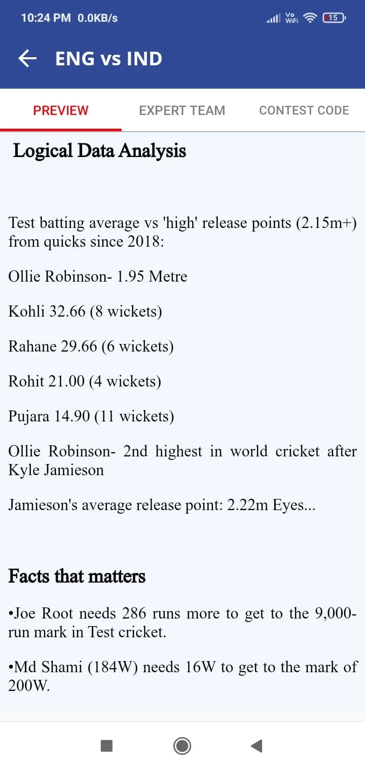 Stats Guruji - Prediction Cric | Indus Appstore | Screenshot