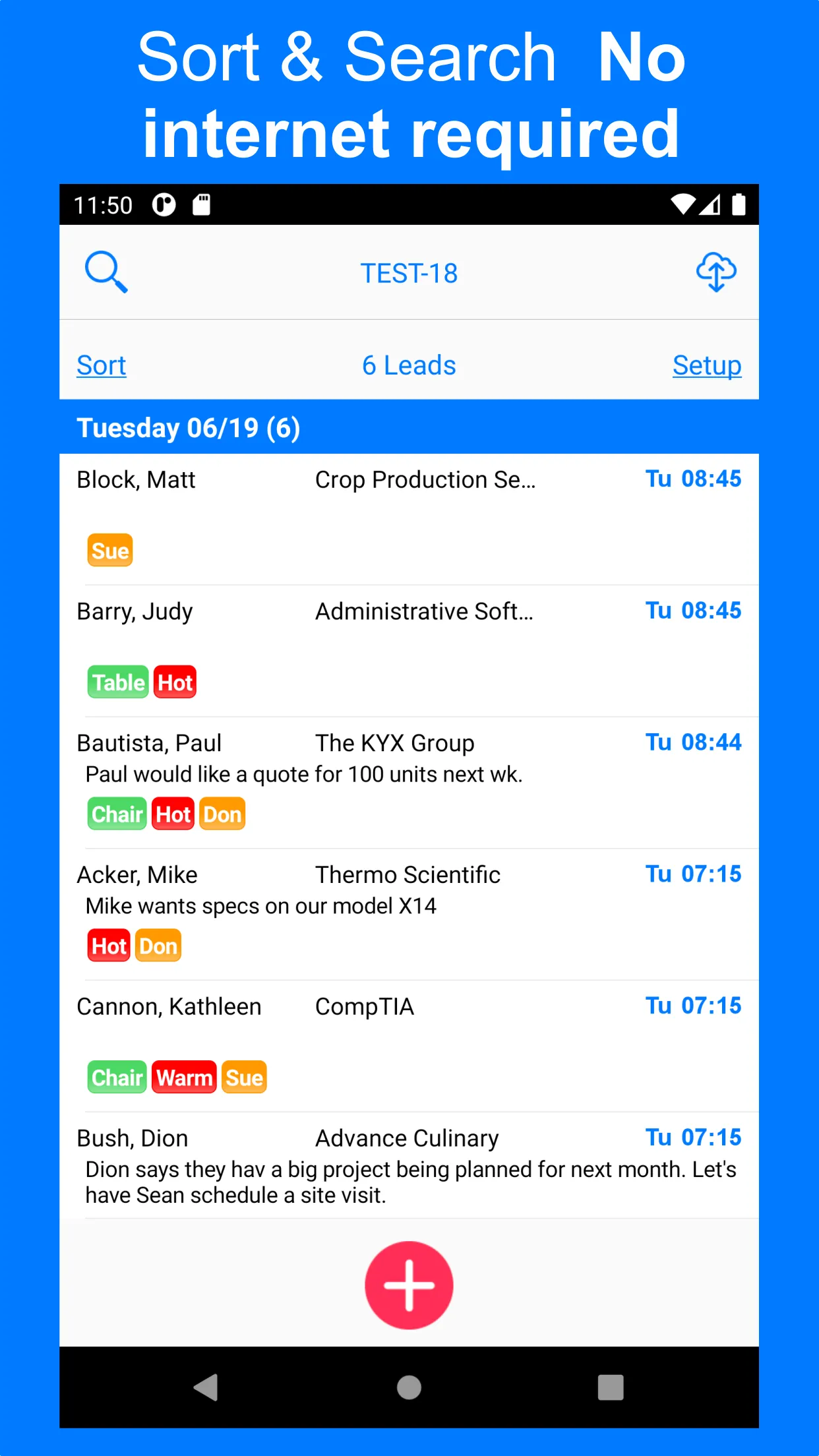 1stSales Lead Retrieval | Indus Appstore | Screenshot