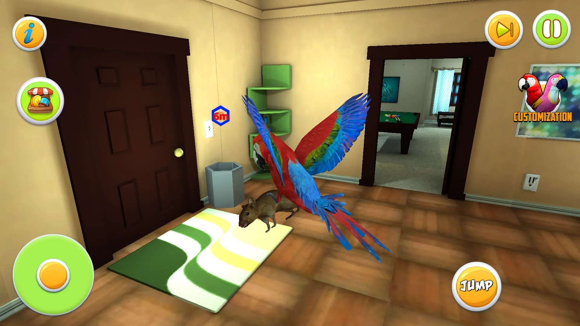 Parrot Simulator: Pet World 3D | Indus Appstore | Screenshot