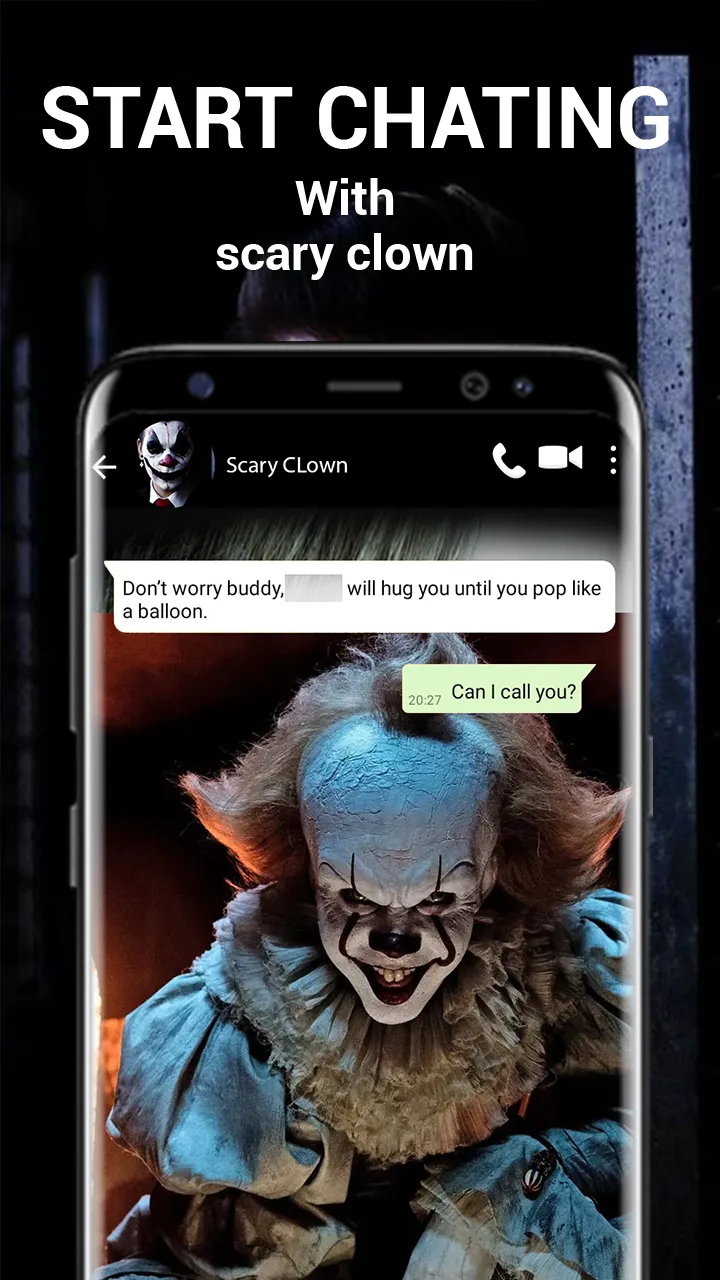 Scary Clown fake call | Indus Appstore | Screenshot