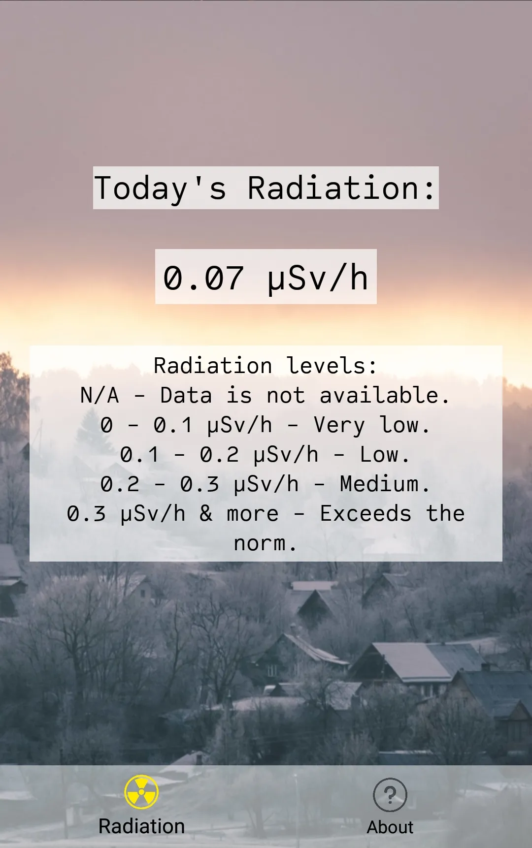 Vilnius Radiation | Indus Appstore | Screenshot