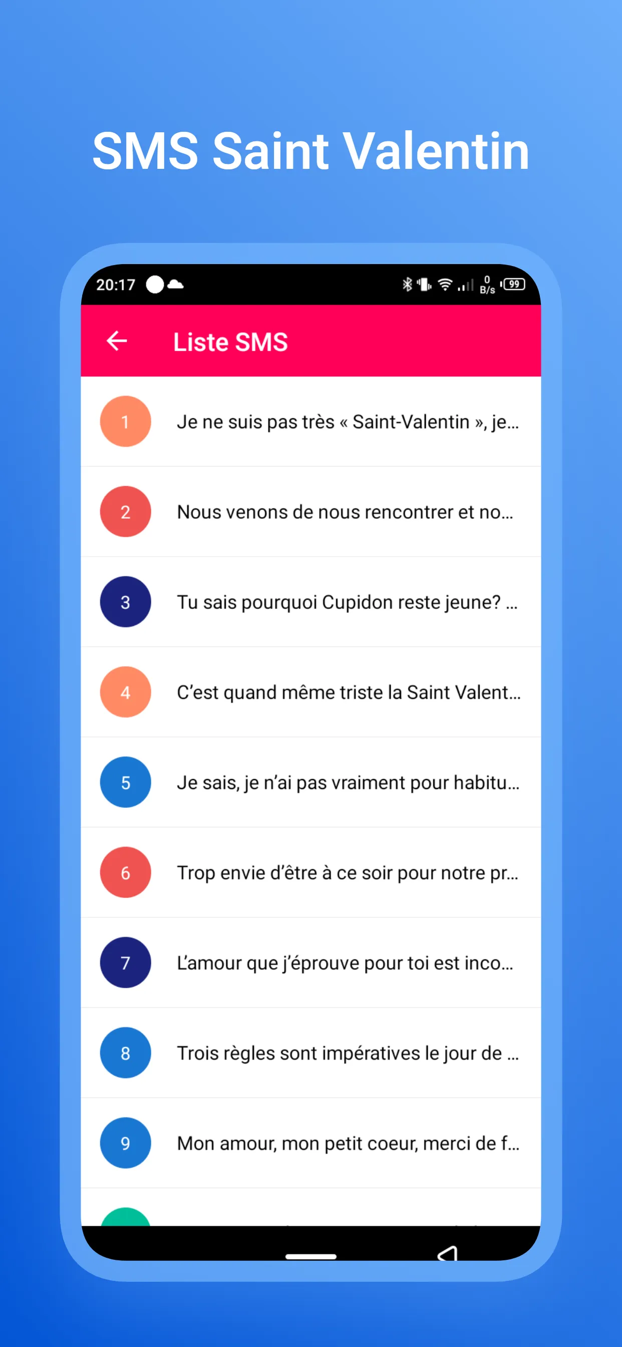 SMS Saint Valentin 2024 | Indus Appstore | Screenshot