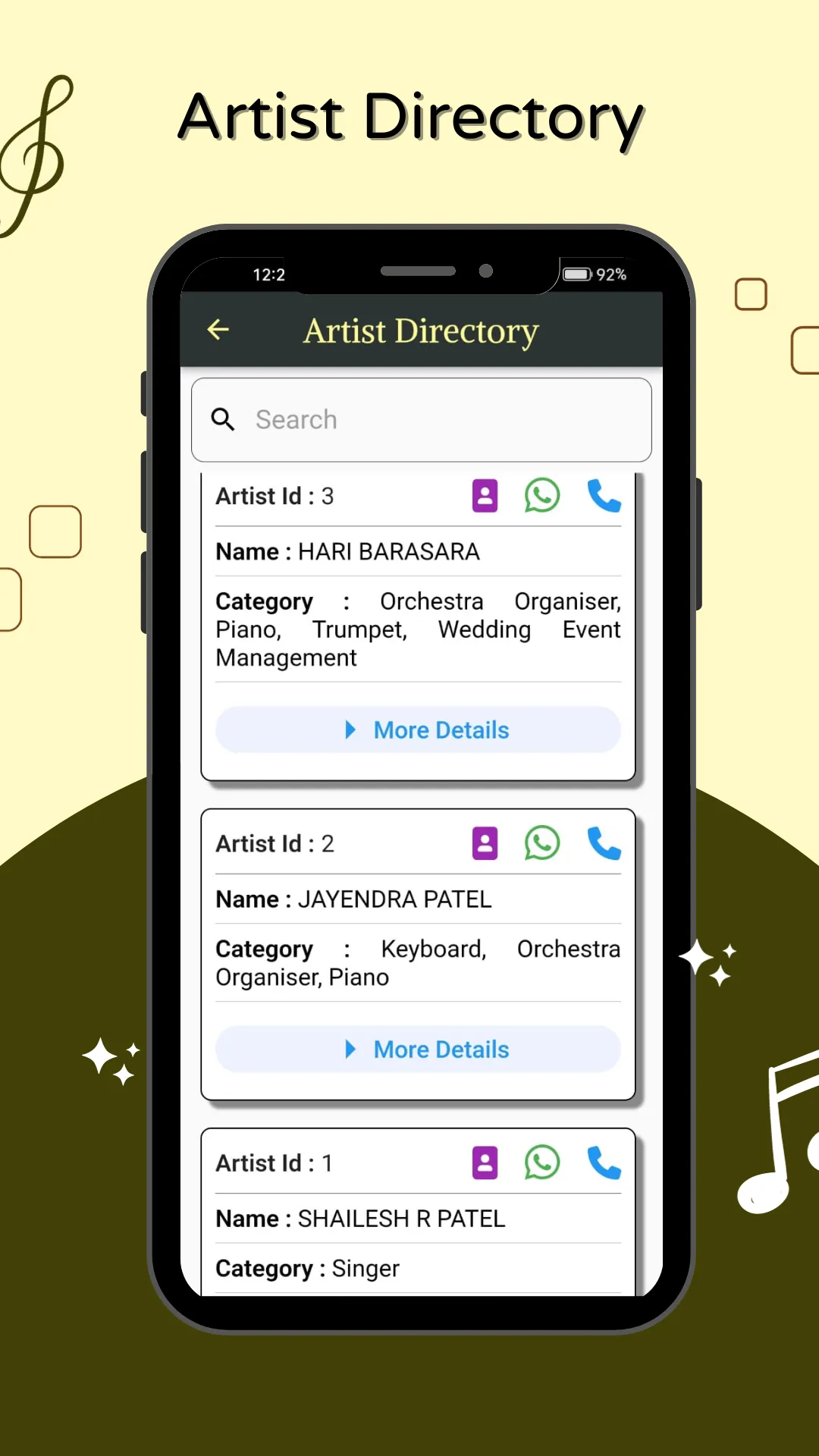 TheArtist: Booking & Directory | Indus Appstore | Screenshot