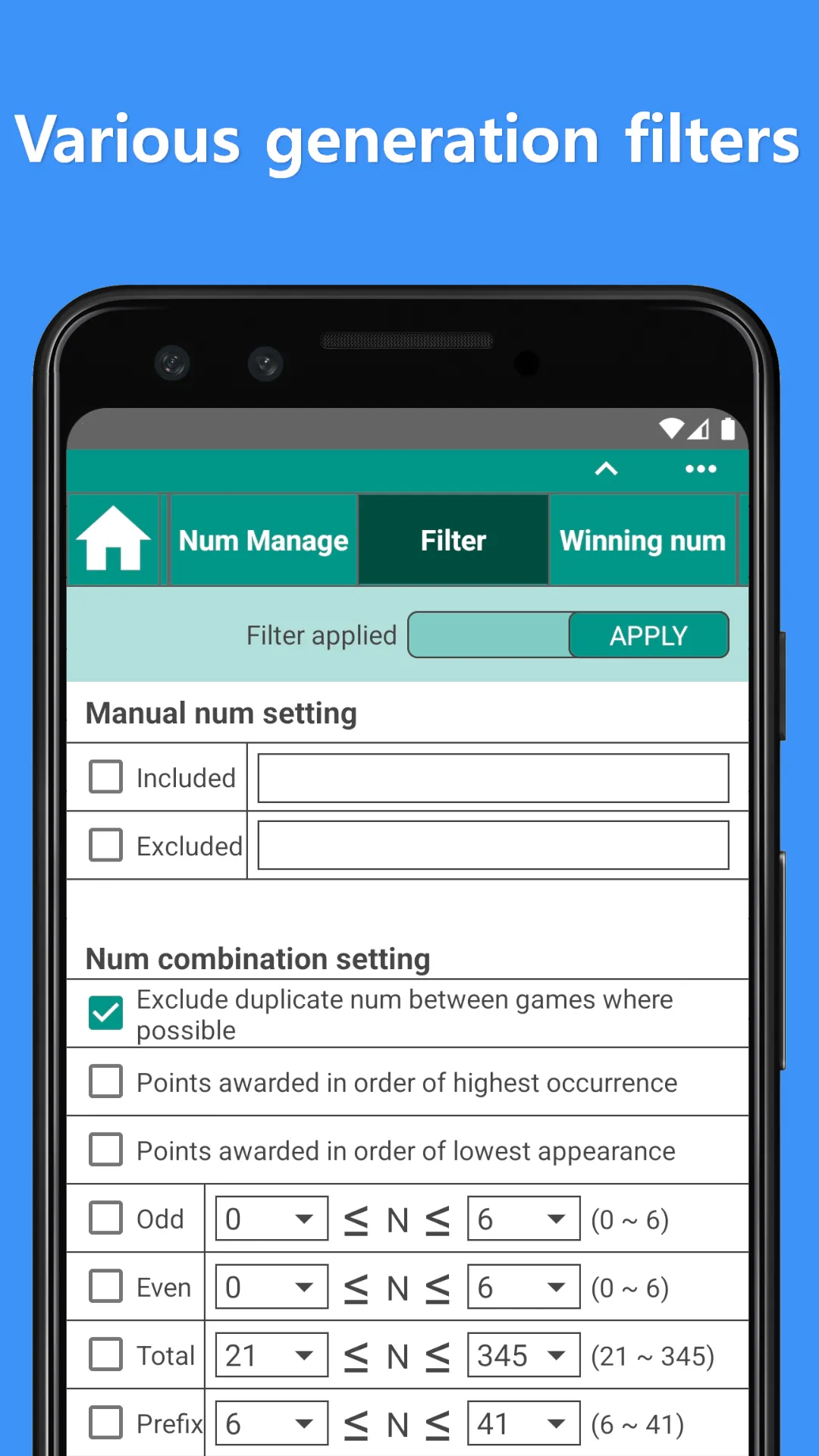 MEGA-SENA Number Generator | Indus Appstore | Screenshot
