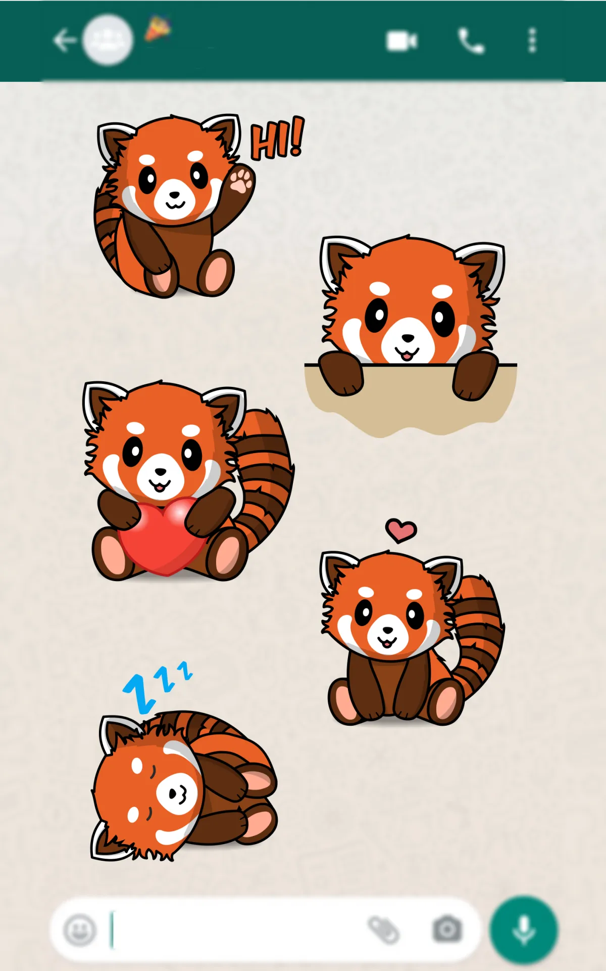 Red Panda WAStickerApps | Indus Appstore | Screenshot