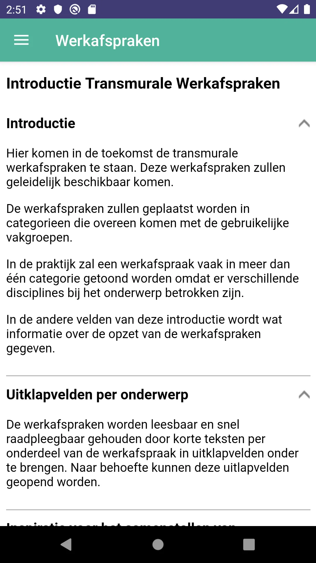 Zoek uw Zorgcollega WBR | Indus Appstore | Screenshot