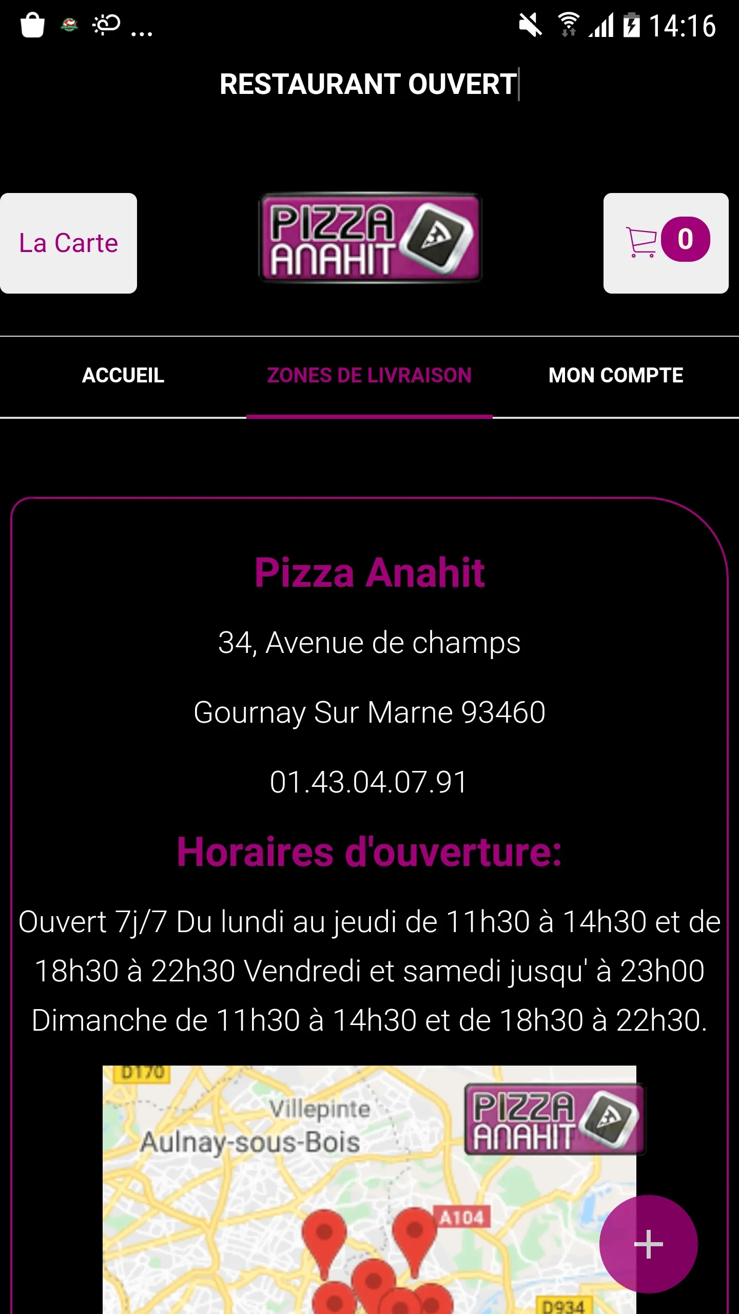 Pizza Anahit Gournay-sur-Marne | Indus Appstore | Screenshot