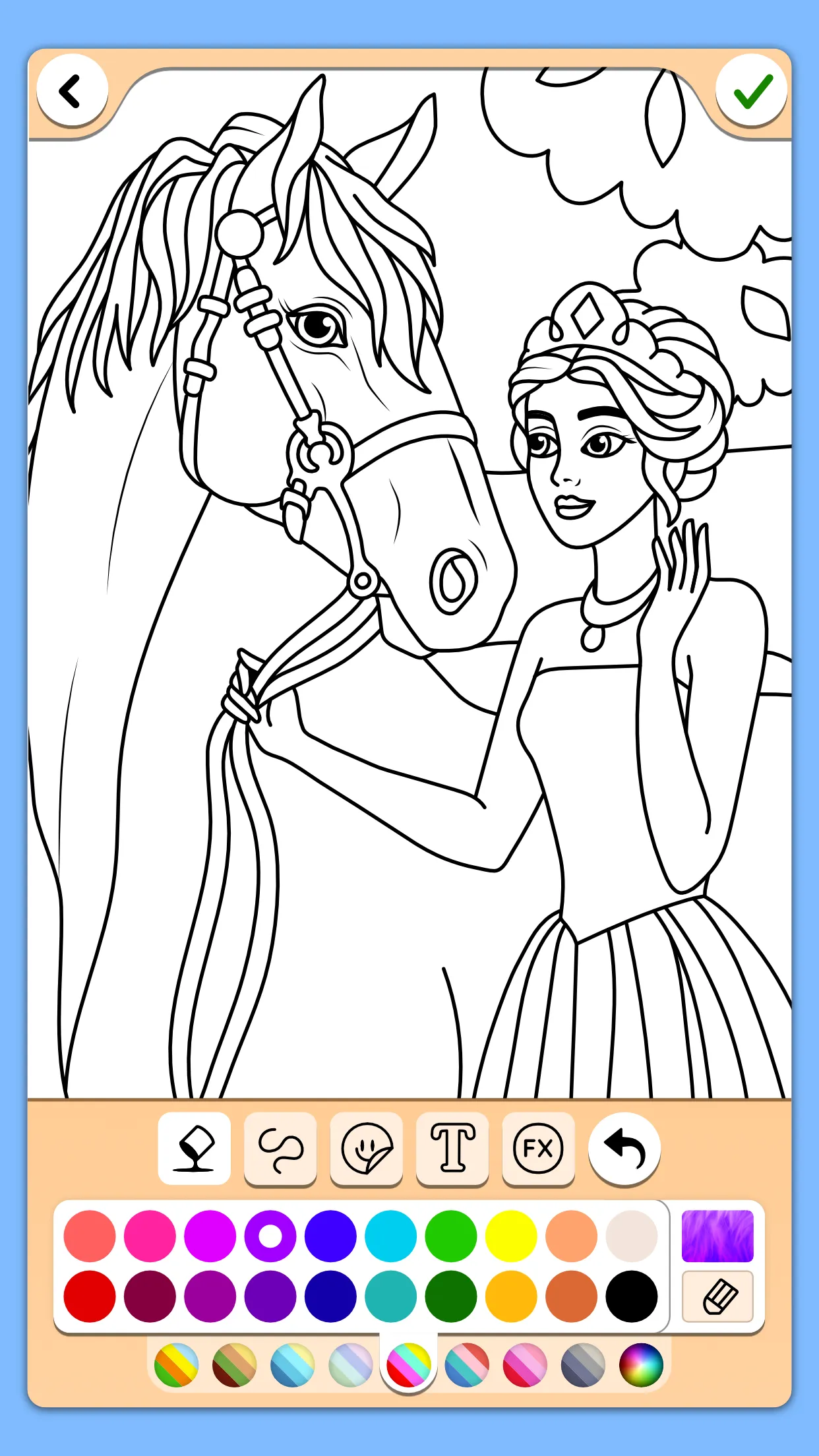 Princess Coloring Game | Indus Appstore | Screenshot