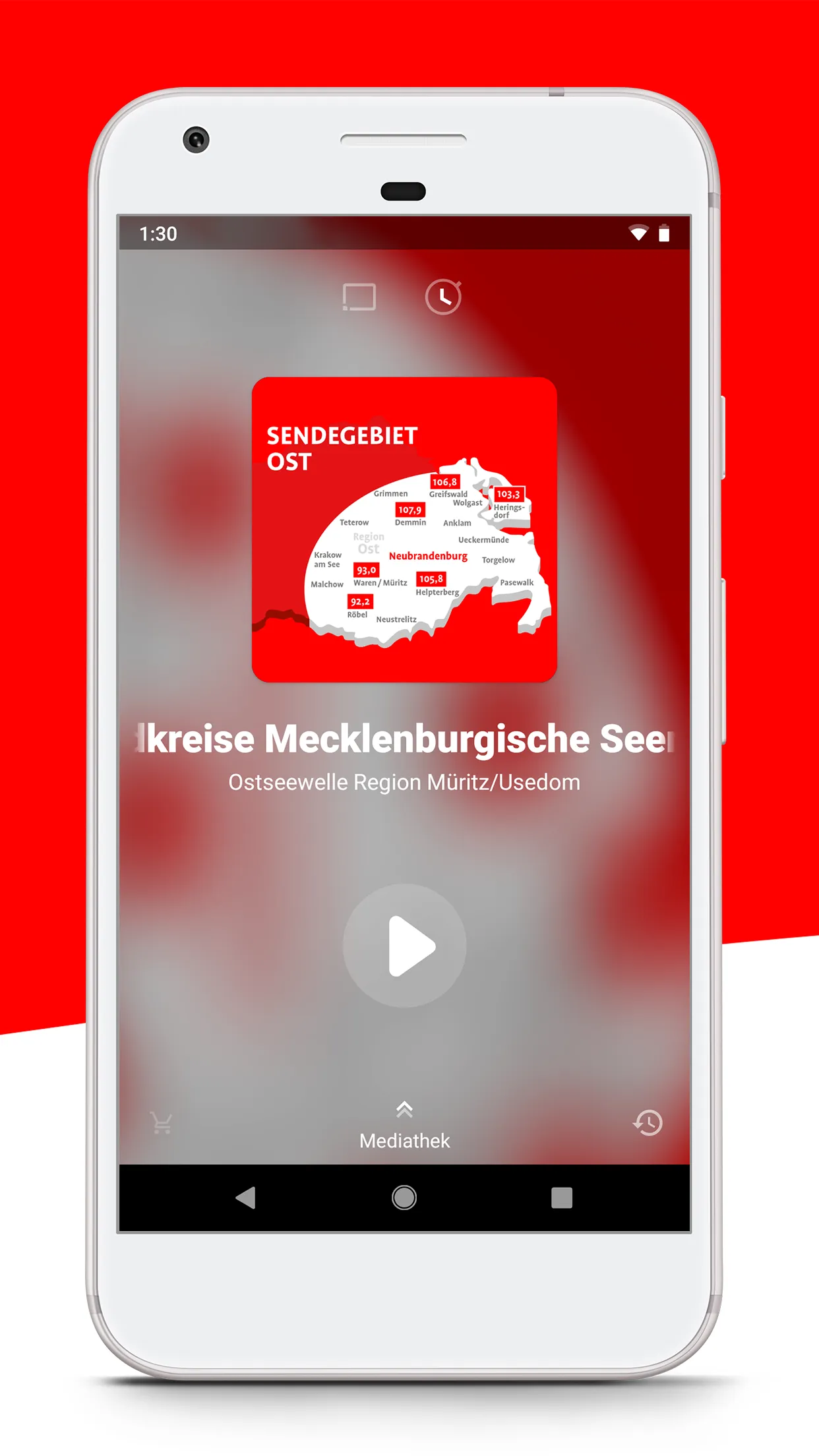 Ostseewelle HIT-RADIO M-V | Indus Appstore | Screenshot