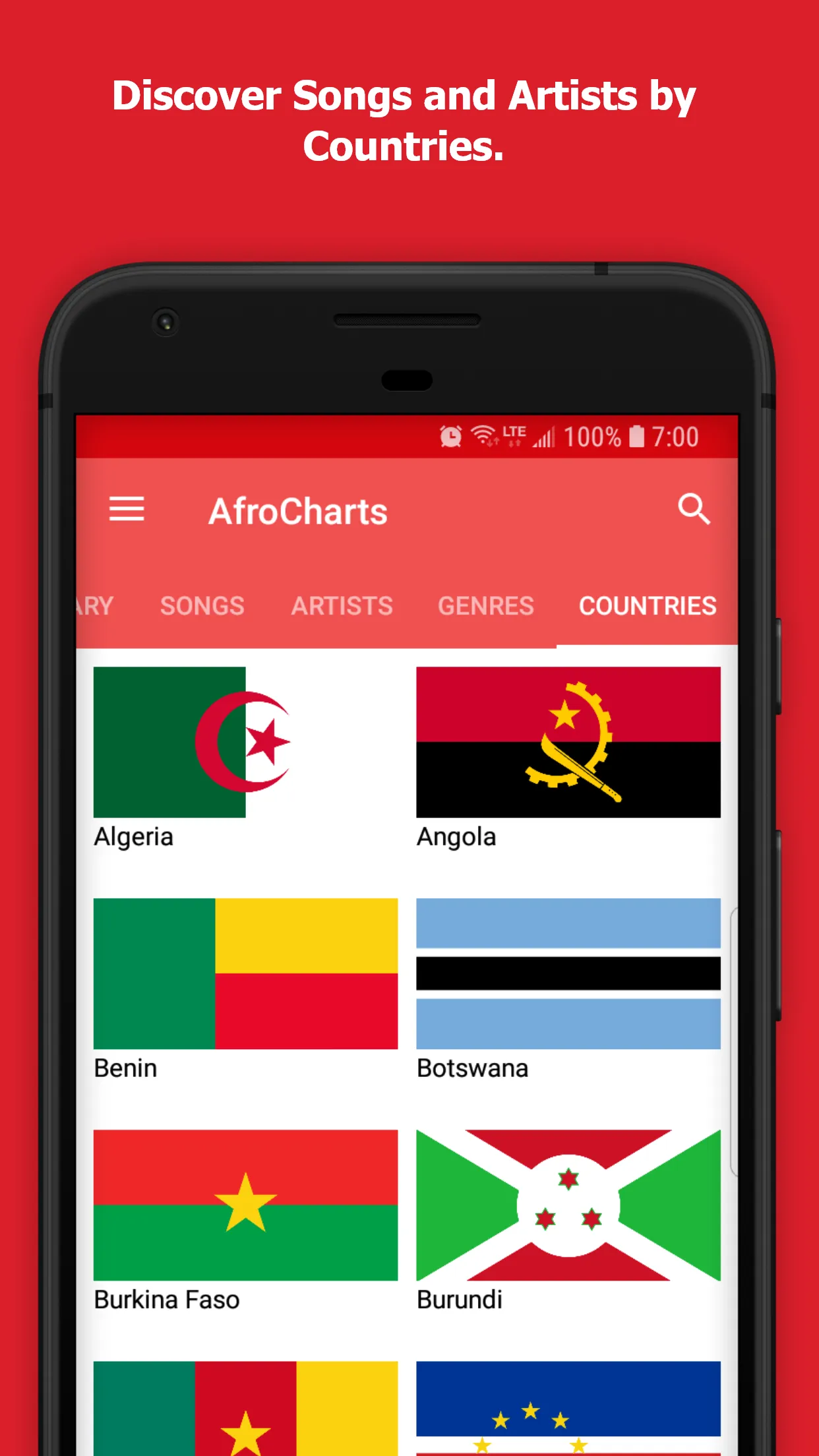 AfroCharts: 100% African Music | Indus Appstore | Screenshot