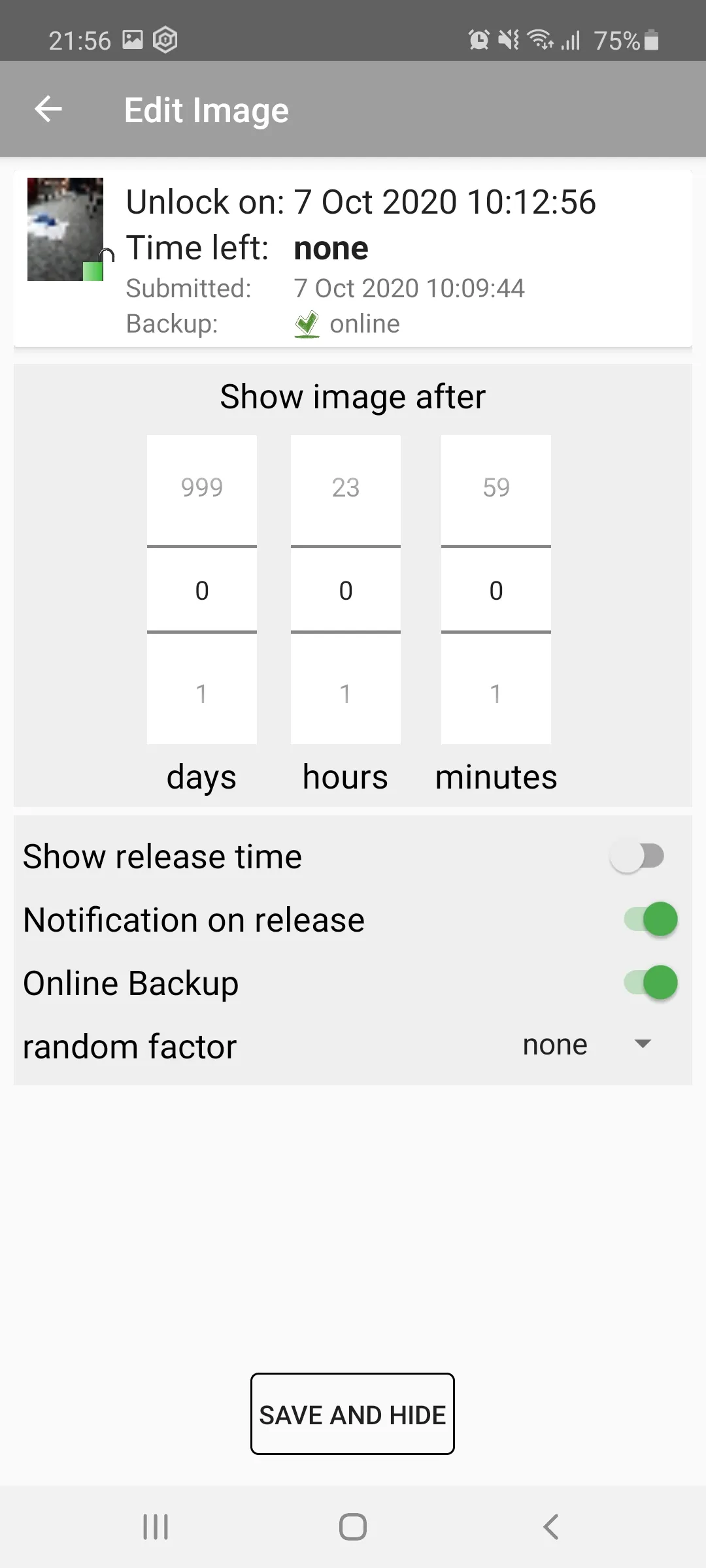 time lock for images | Indus Appstore | Screenshot