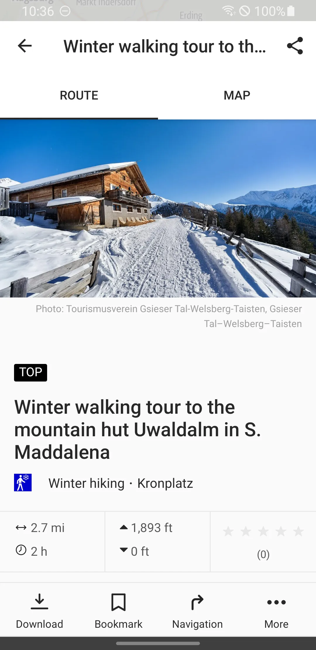 Outdoor Südtirol | Indus Appstore | Screenshot