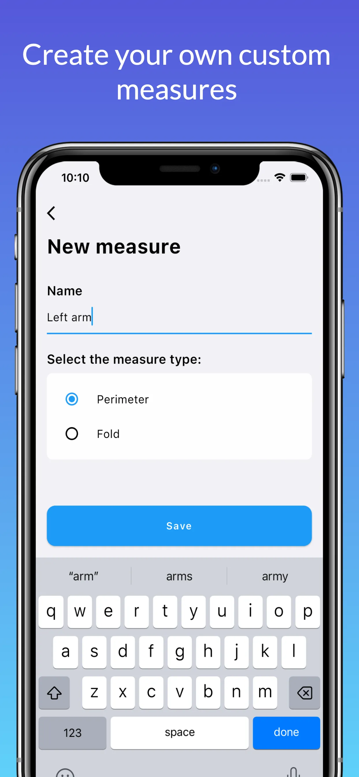 StartFit - Body Measurements | Indus Appstore | Screenshot