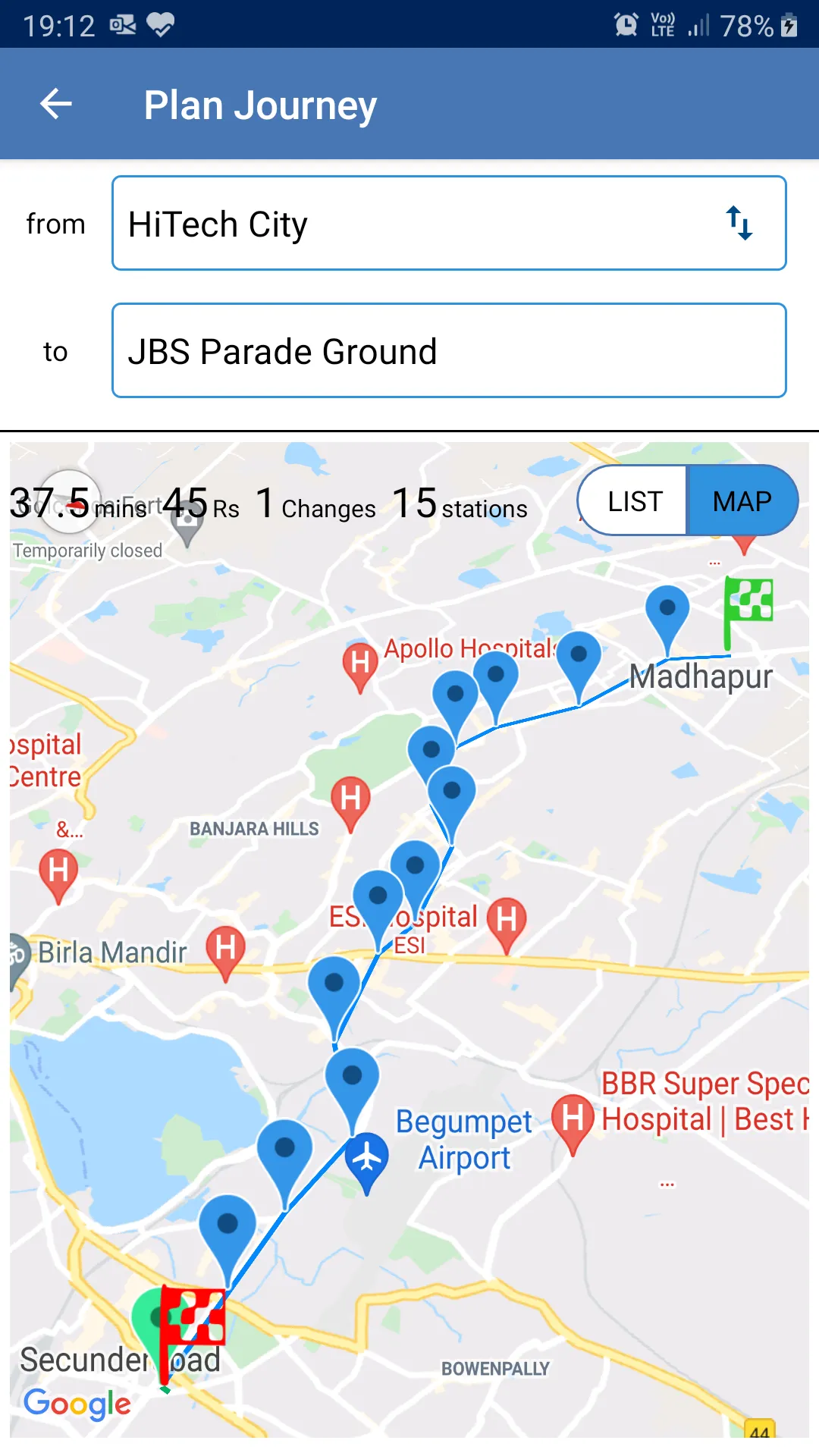 Hyderabad Metro Guide | Indus Appstore | Screenshot