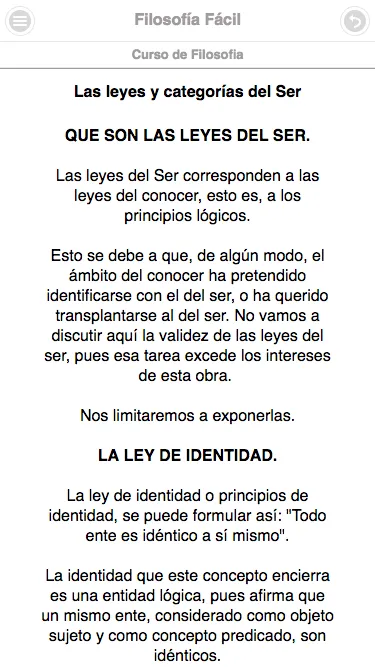 Filosofía Fácil | Indus Appstore | Screenshot