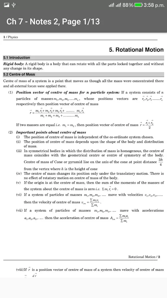 Class 11 Physics Notes | Indus Appstore | Screenshot