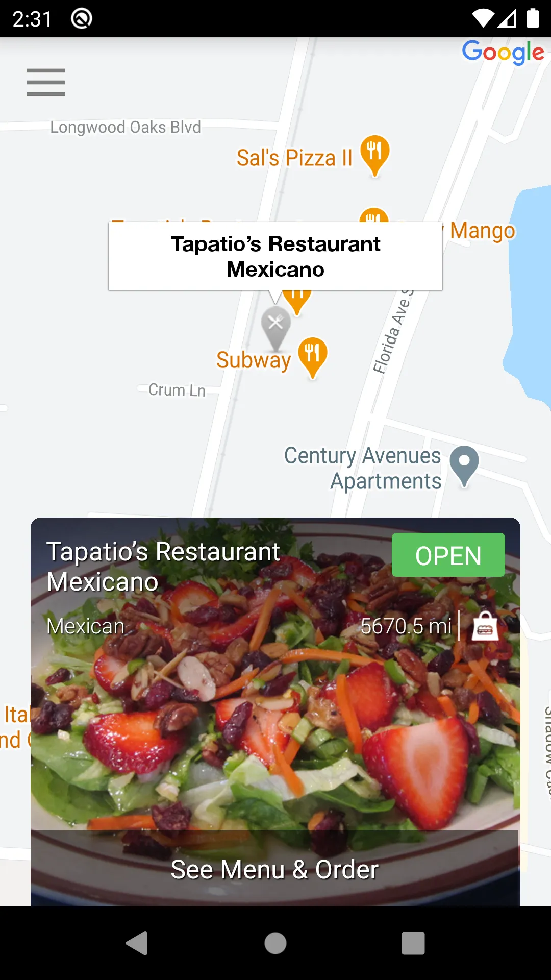 Tapatio's Mexican Restaurant | Indus Appstore | Screenshot